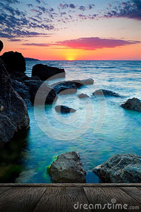 Beautiful Sunset At Tropical Beach Stock Photo Image Of Orange Water 41398730