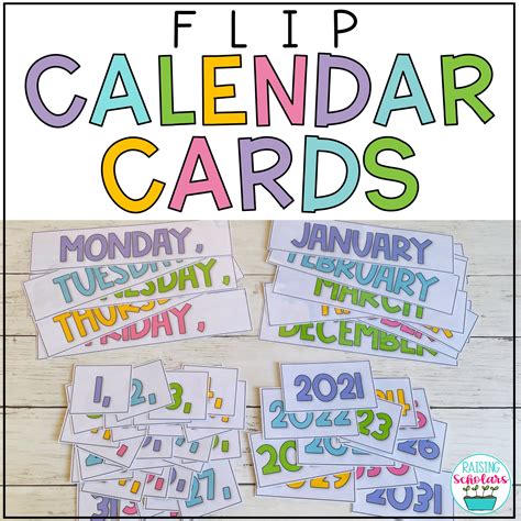 Daily Flip Calendar Cards Whiteboard 2021 2031 Made By Teachers