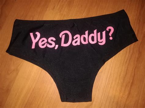 Sexy Slip Yes Daddy Thong Underwear Ladies Lingerie Gogo Pink White