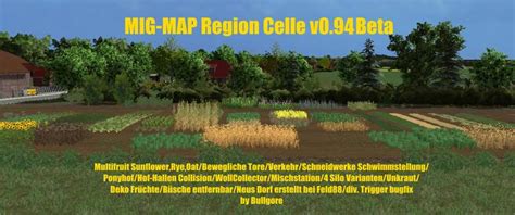 Mig Map Madeingermany Region Celle V094 Beta • Farming Simulator 19