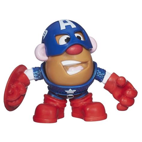 Marvel Playskool Mixable Mashable Heroes Captain America Mini Mr