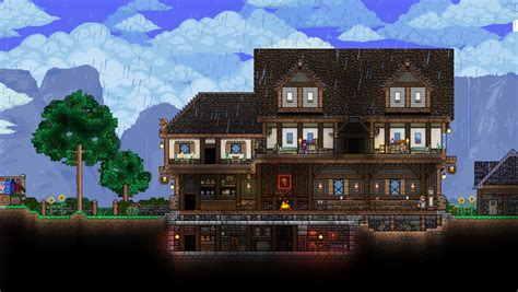 Tavern Ale House I Have Been Working On Terraria House Ideas