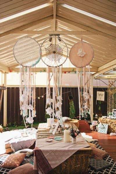 Dreamcatchers At A Boho Birthday Party See More Party Ideas At Hippie Party