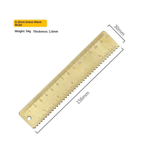 Mini Retro Brass Ruler Triangle Ruler Protractor Measure Tools