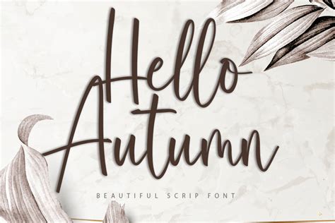 Hello Autumn Font By Plafont Store · Creative Fabrica
