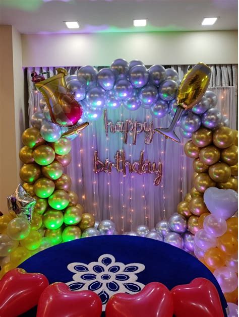 Mocktail Theme Birthday Balloon Decor