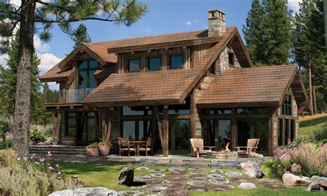 This type of construction enables large volumes and open floor plans while maintaining a traditional aesthetic and scale. Timber Frame Home House Plans Post and Beam Homes, timber floor plans - Treesranch.com
