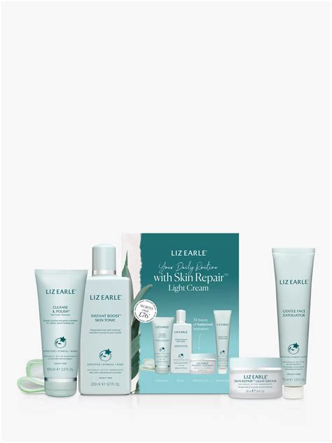 Liz Earle Your Daily Routine With Skin Repair™ Light Cream Skincare
