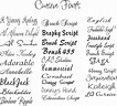 Simply Beautiful: Cursive Fonts