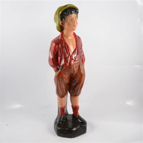 Lot 48 A 1930s Repainted Plaster Figure Whistling