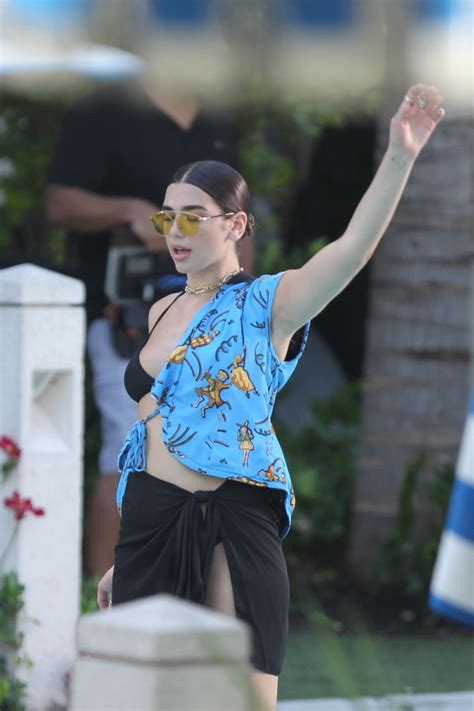 Dua Lipa On The Set Of Her Music Video In Miami Beach 06152017
