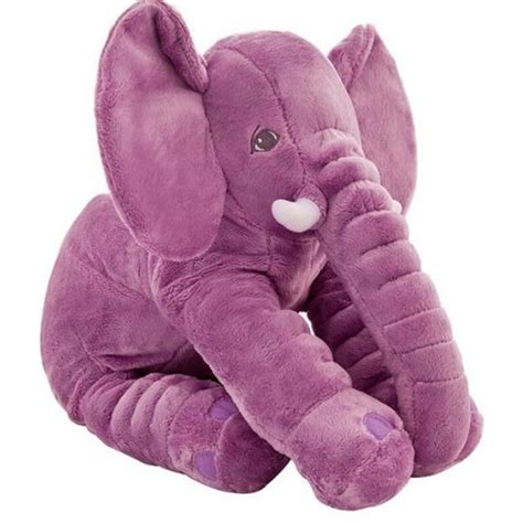 Hot 60cm Height Large Plush Elephant Doll Toy Kids Sleeping Back