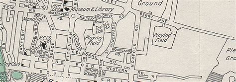 Littlehampton Vintage Towncity Plan Sussex Ward Lock 1950 Old