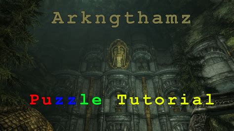 Skyrim Special Edition Arkngthamz Tonal Puzzle Youtube