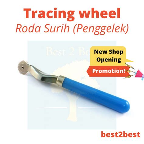 Tracing Wheel Roller Plastic Handle High Quality Steel For Sewing Roda