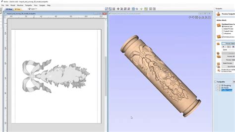 Importing Relief Models For Rotary Machining Vectric V11 Tutorials