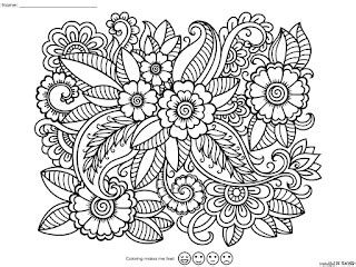 Calming Coloring Pages For Students Adults Mindful Pe Teacher