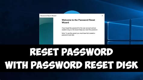 Reset Windows Password With Password Reset Disk Youtube