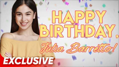 Happy Birthday Julia Barretto Special Video Youtube