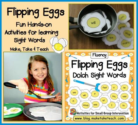 Flipping Eggs Fun Hands On Activities For Learning Sight Words Make