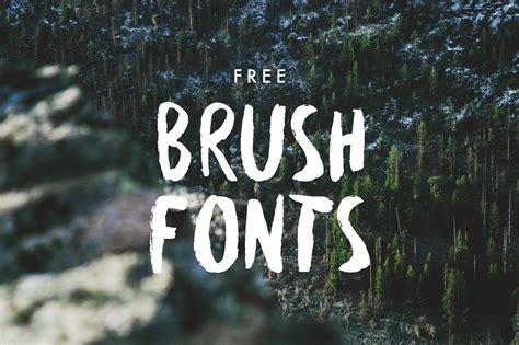 25 Hand Drawn Free Brush Fonts