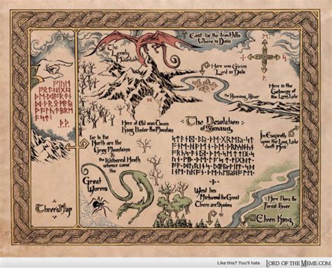This Rendition Of Thrors Map Is Absolutely Beautiful Middle Earth
