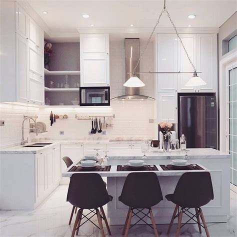 desain dapur minimalis modern menyatu  ruang makan arquitectura