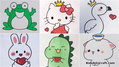 Cute And Easy Drawings For Kids Kids Art And Craft