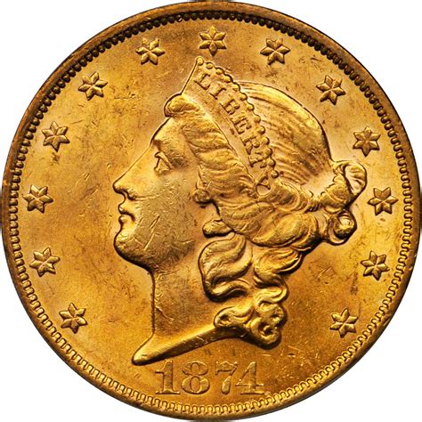 Value Of 1874 20 Liberty Double Eagle Sell Rare Coins