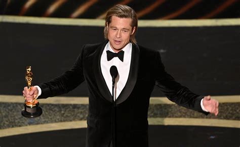 Oscars 2020 Brad Pitt Dedicates Award To His Kids During Speech Us