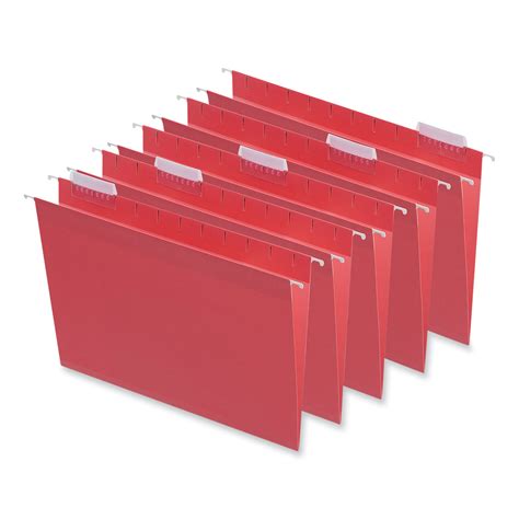 Deluxe Bright Color Hanging File Folders Letter Size 15 Cut Tabs