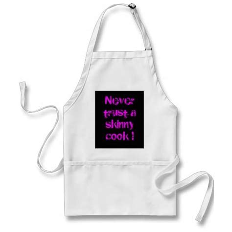 Never Trust A Skinny Cook Apron Funny Aprons Apron Cooking Apron