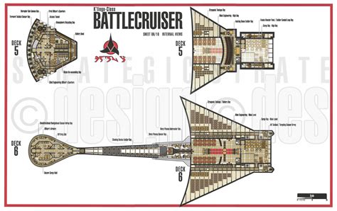 Star Trek Blueprints Klingon Ktinga Class Battlecruiser