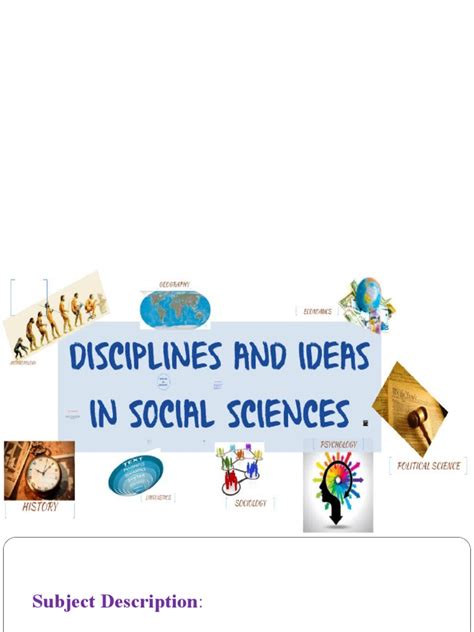 Discipline And Ideas In The Social Sciences Social Sciences Institution