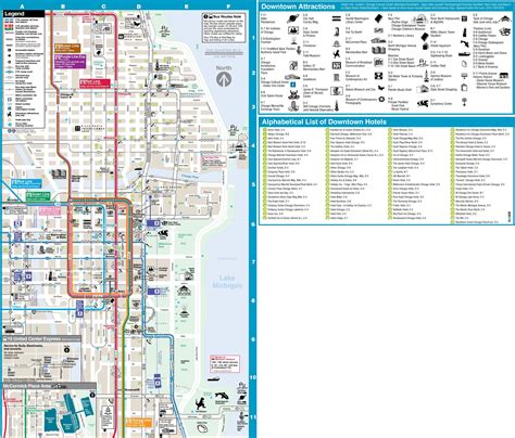 Map Of Downtown Chicago Attractions Tony Aigneis