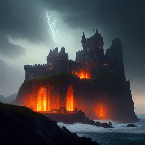 Zany Ape528 Dragonstone Island Castle Westeros Storms Dragon Motifs