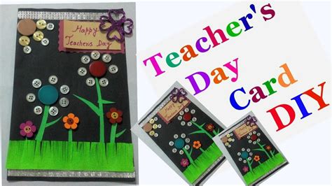 Diy Teachers Day Greeting Card Making Ideas For Kids Easy Handmade
