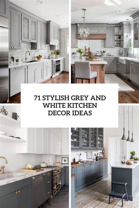71 Stylish Grey And White Kitchen Decor Ideas Shelterness