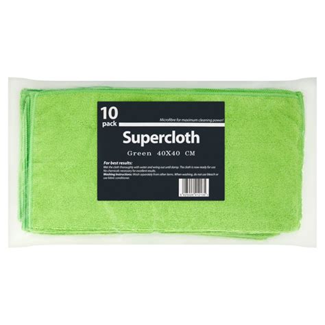 Cleaning Cloths Microfibre Green 40x40 Cm