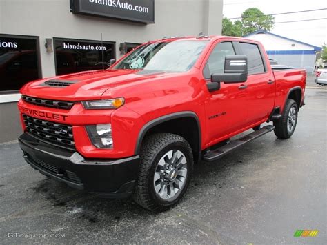 2021 Red Hot Chevrolet Silverado 2500hd Custom Crew Cab 4x4 142435653