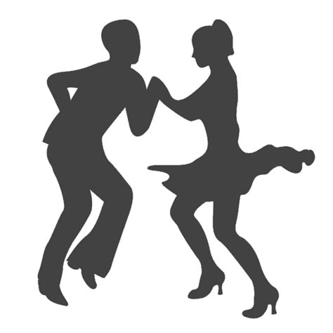 Ballroom Dance Silhouette Partner Dance Swing Dance Png Download