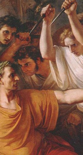 15 mars 44 av J C Jules César assassiné par Brutus son fils