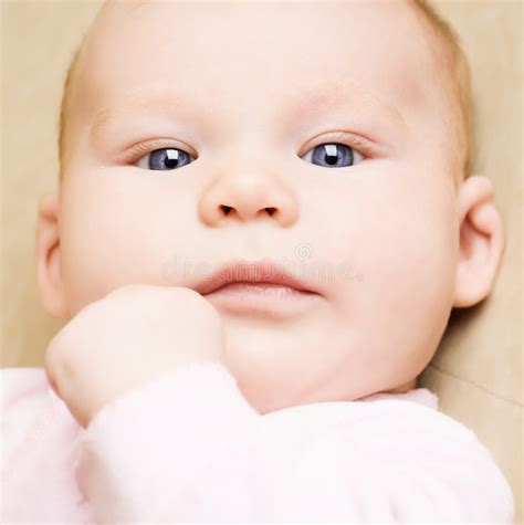 Baby Close Up Portrait Stock Photo Image Of Clean Human 5149328