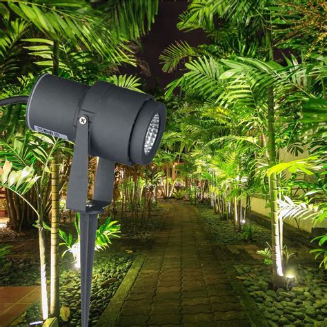 12W LED Gartenlampe Außenleuchte Gartenbeleuchtung Aussenspot Gartenl ...
