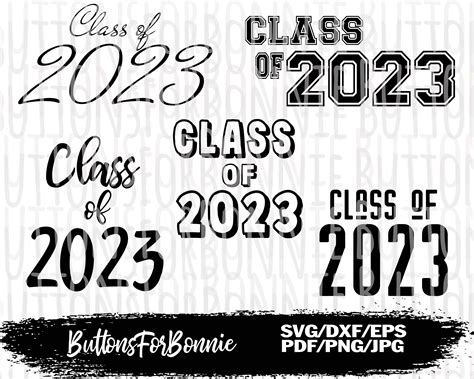 Class Of 2023 Svg Senior 2023 Svg Senior Portrait Overlay Etsy