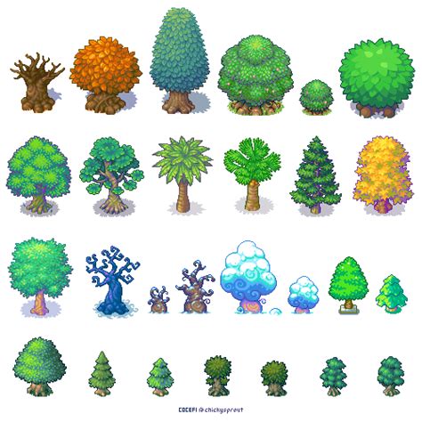 Trees Trees Trees Pixel Art Games Pixel Art