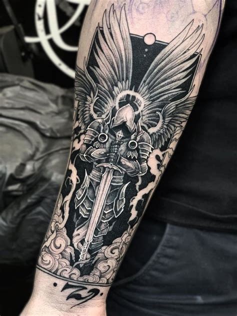 Tyrael From Diablo Tattoo Done By Dmitriy Tkach Ukraine Kiev 9gag
