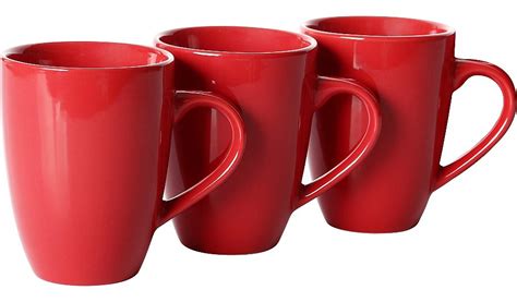 Red Mug Set Of 3 Cups And Mugs George At Asda