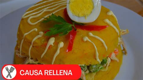 CAUSA RELLENA De Pollo Receta Peruana Causa Rellena De Pollo Cocina