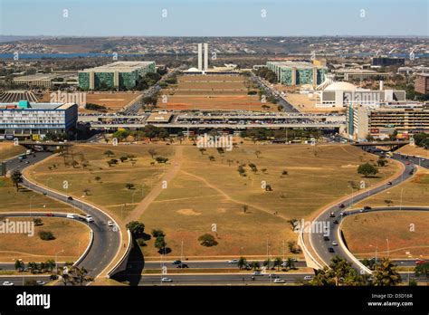 Aerial View Of Brasilia Brazil Stock Photo Alamy